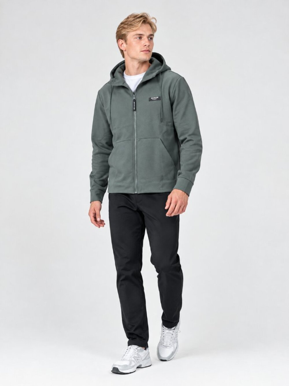 NWT Endeavor Athletic Mens The Dynamic Warmup Hoodie Olive M Cooling Performance